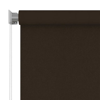 Outdoor Roller Blind 165(W)x140(H) cm Brown HDPE