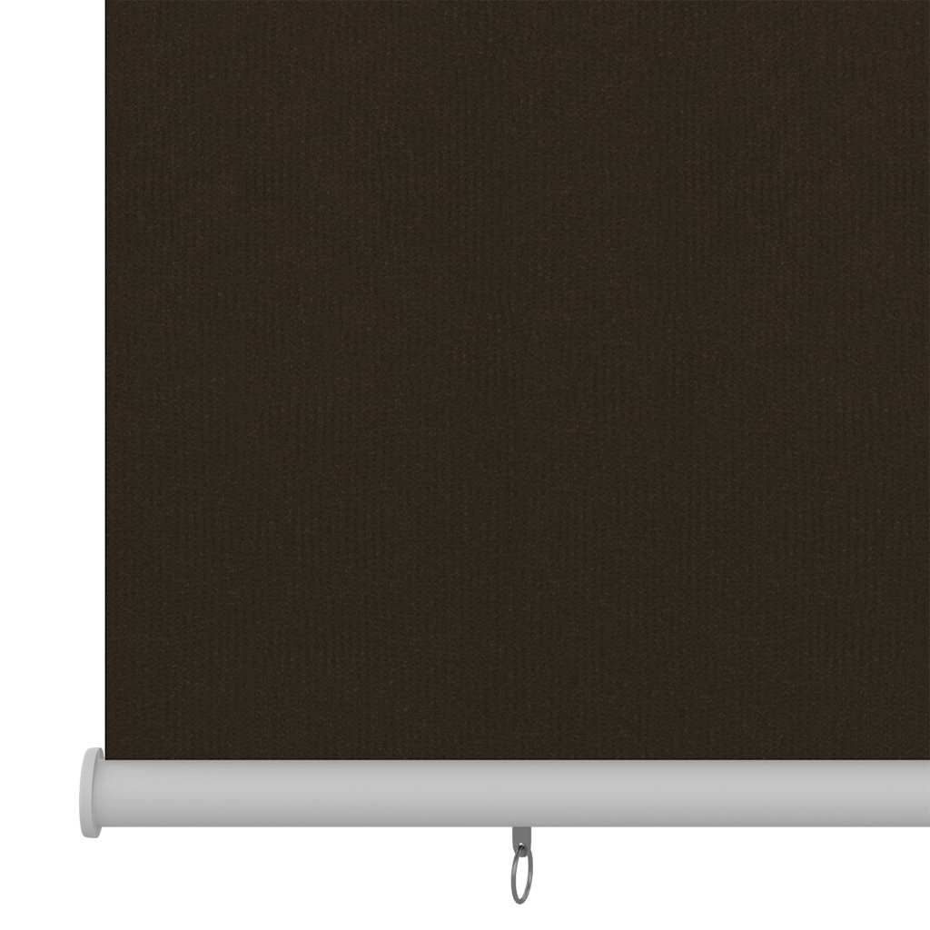 Outdoor Roller Blind 165(W)x140(H) cm Brown HDPE