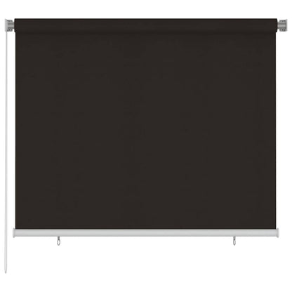 Outdoor Roller Blind 185(W)x140(H) cm Brown HDPE