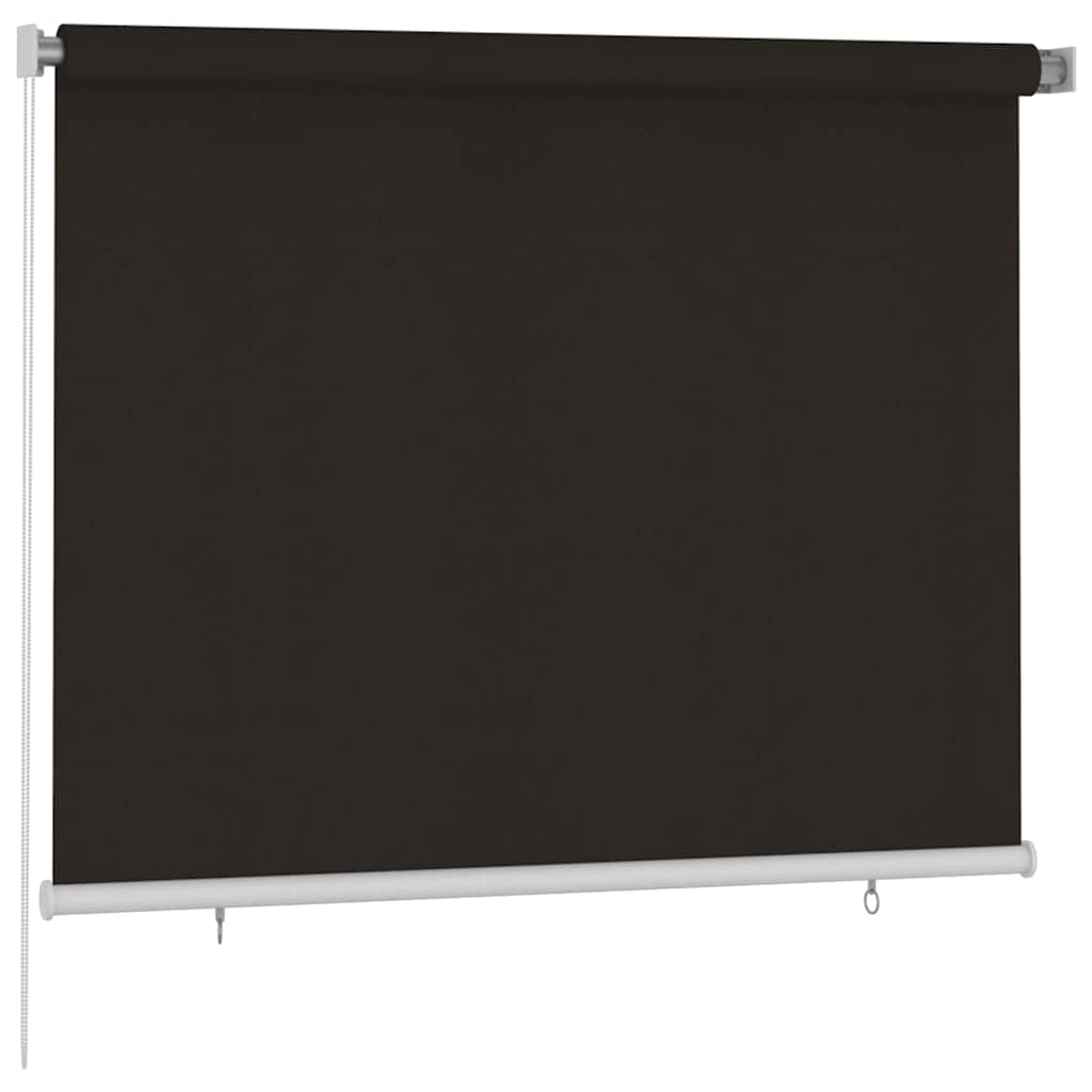 Outdoor Roller Blind 185(W)x140(H) cm Brown HDPE