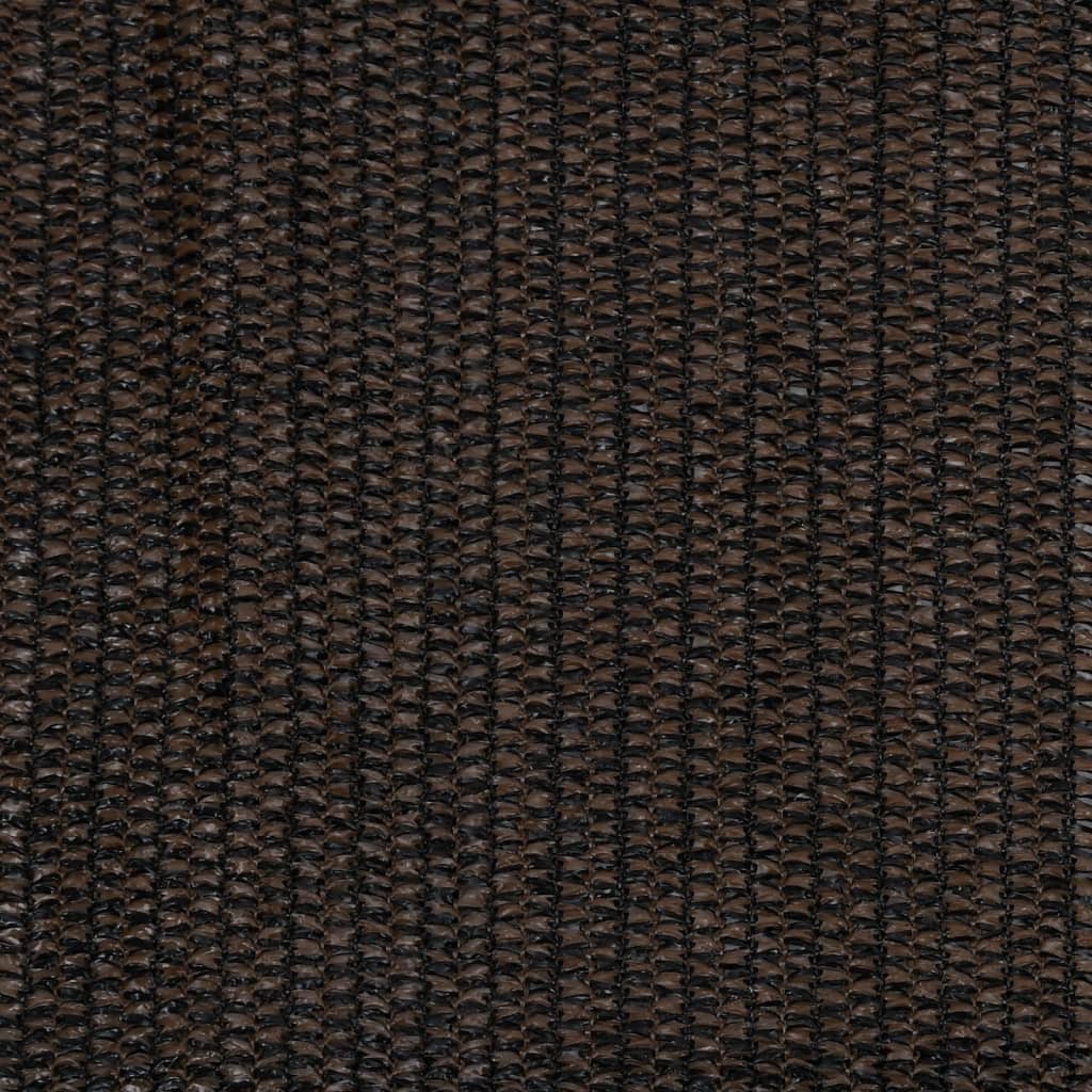 Outdoor Roller Blind 200x140 cm Brown HDPE