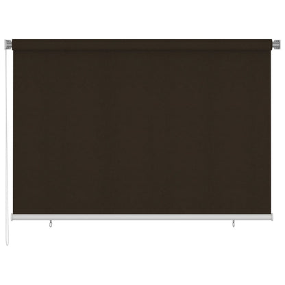 Outdoor Roller Blind 220x140 cm Brown