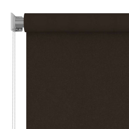 Outdoor Roller Blind 245(W)x140(H) cm Brown HDPE
