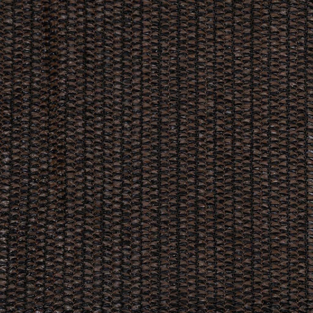 Outdoor Roller Blind 350x140 cm Brown HDPE