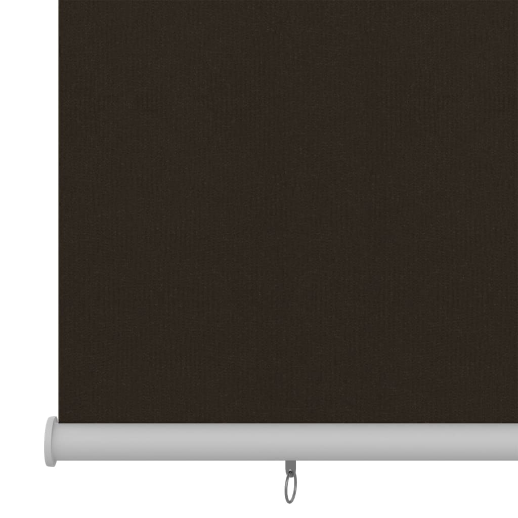 Outdoor Roller Blind 100x230 cm Brown HDPE