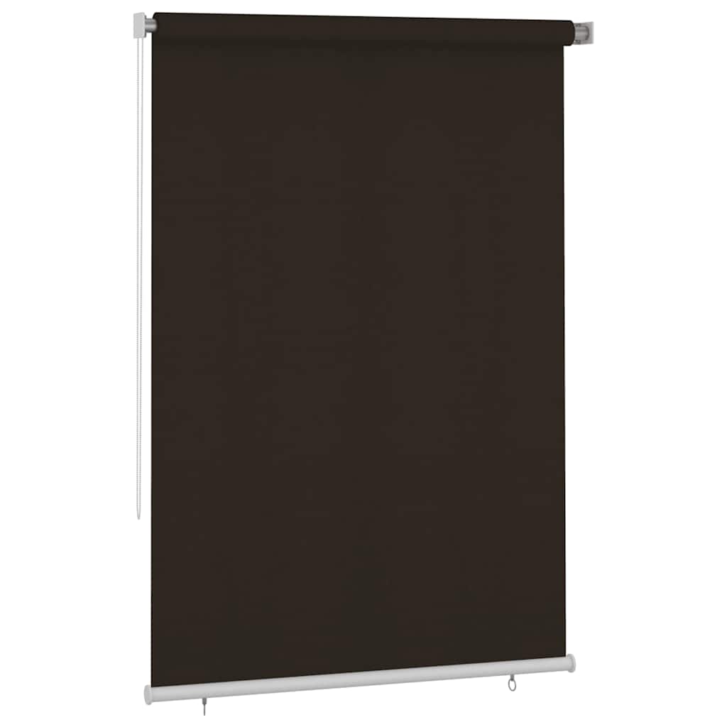 Outdoor Roller Blind 165(W)x230(H) cm Brown HDPE