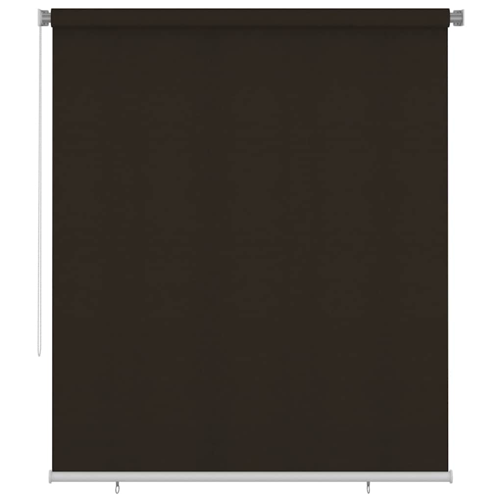 Outdoor Roller Blind 205(W)x230(H) cm Brown HDPE