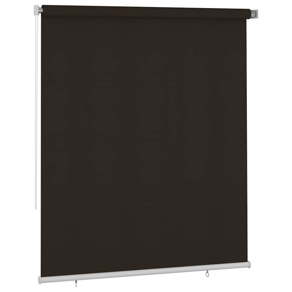 Outdoor Roller Blind 205(W)x230(H) cm Brown HDPE