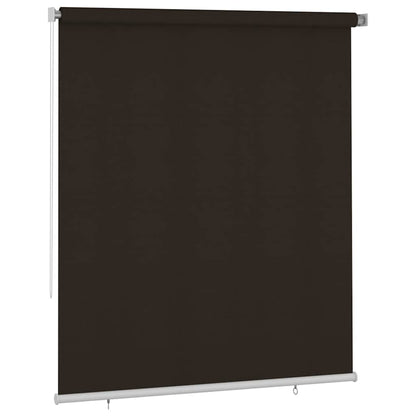 Outdoor Roller Blind 205(W)x230(H) cm Brown HDPE