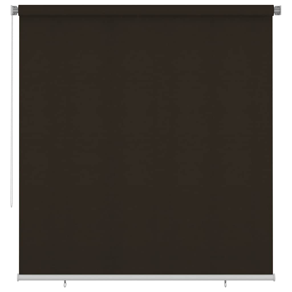 Outdoor Roller Blind 225(W)x230(H) cm Brown HDPE