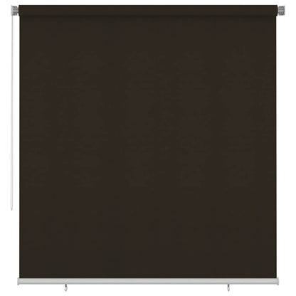 Outdoor Roller Blind 225(W)x230(H) cm Brown HDPE