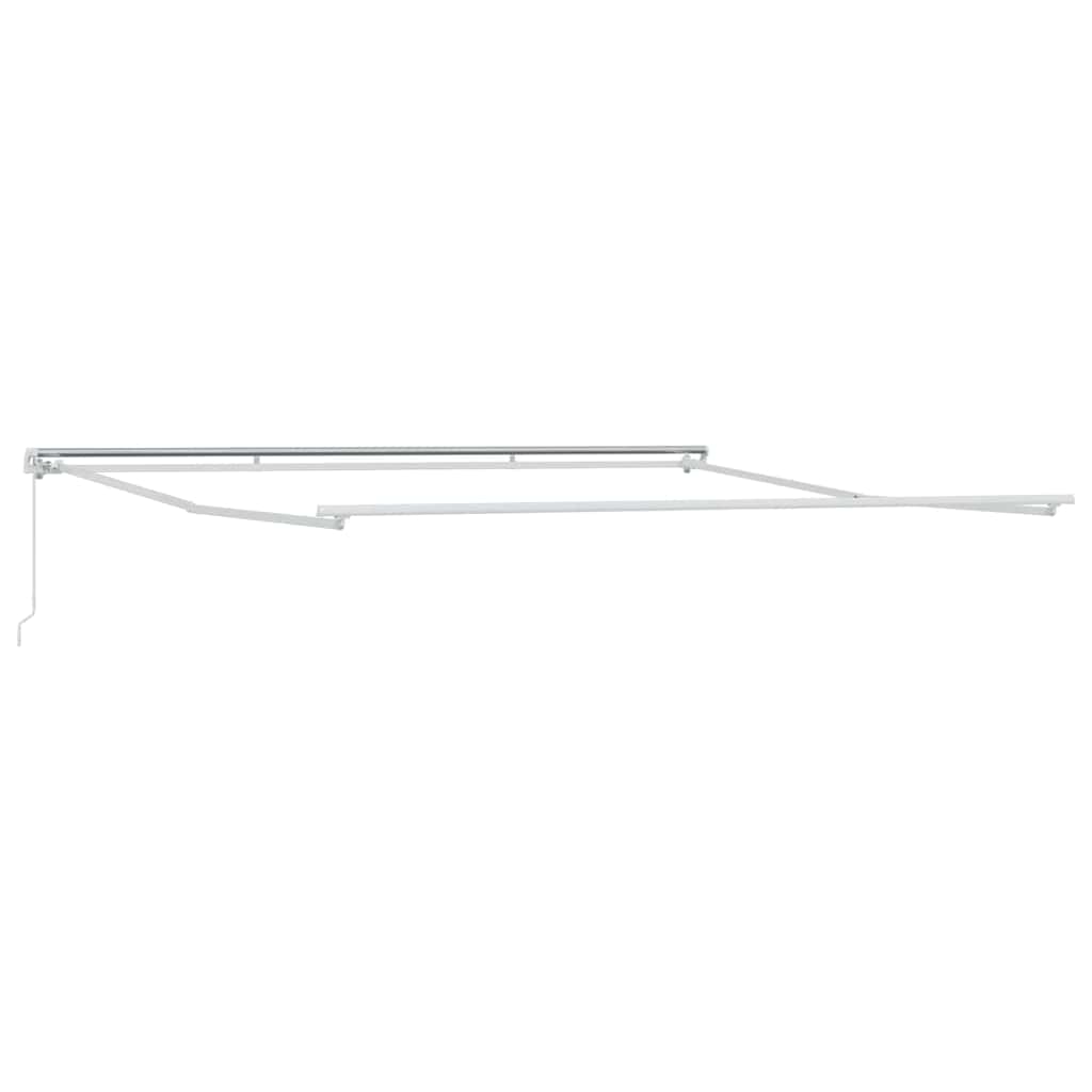 Awning Frame Manual White 500 x 350 cm Aluminium