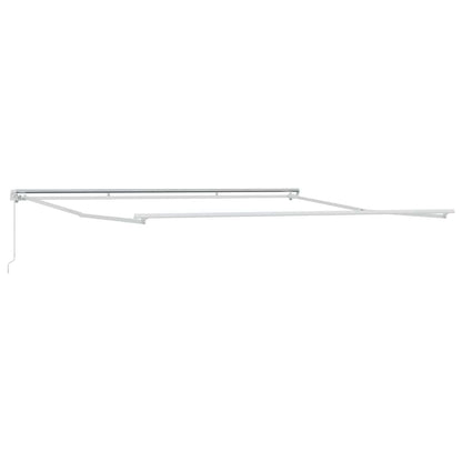 Awning Frame Manual White 500 x 350 cm Aluminium