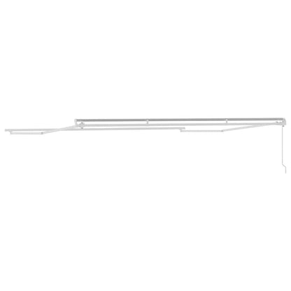 Awning Frame Manual White 500 x 350 cm Aluminium