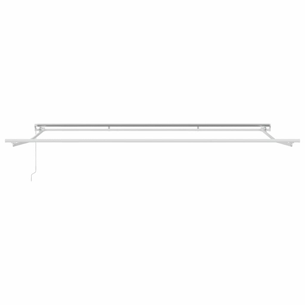 Awning Frame Manual White 500 x 350 cm Aluminium