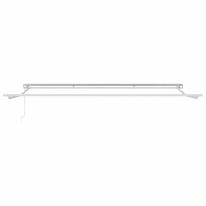 Awning Frame Manual White 500 x 350 cm Aluminium