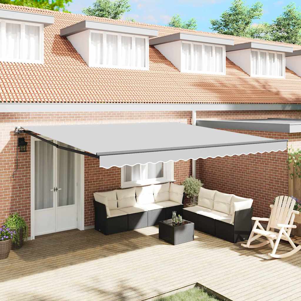 Awning Frame Manual Anthracite 500 x 350 cm Aluminium