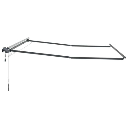 Awning Frame Manual Anthracite 500 x 300 cm Aluminium