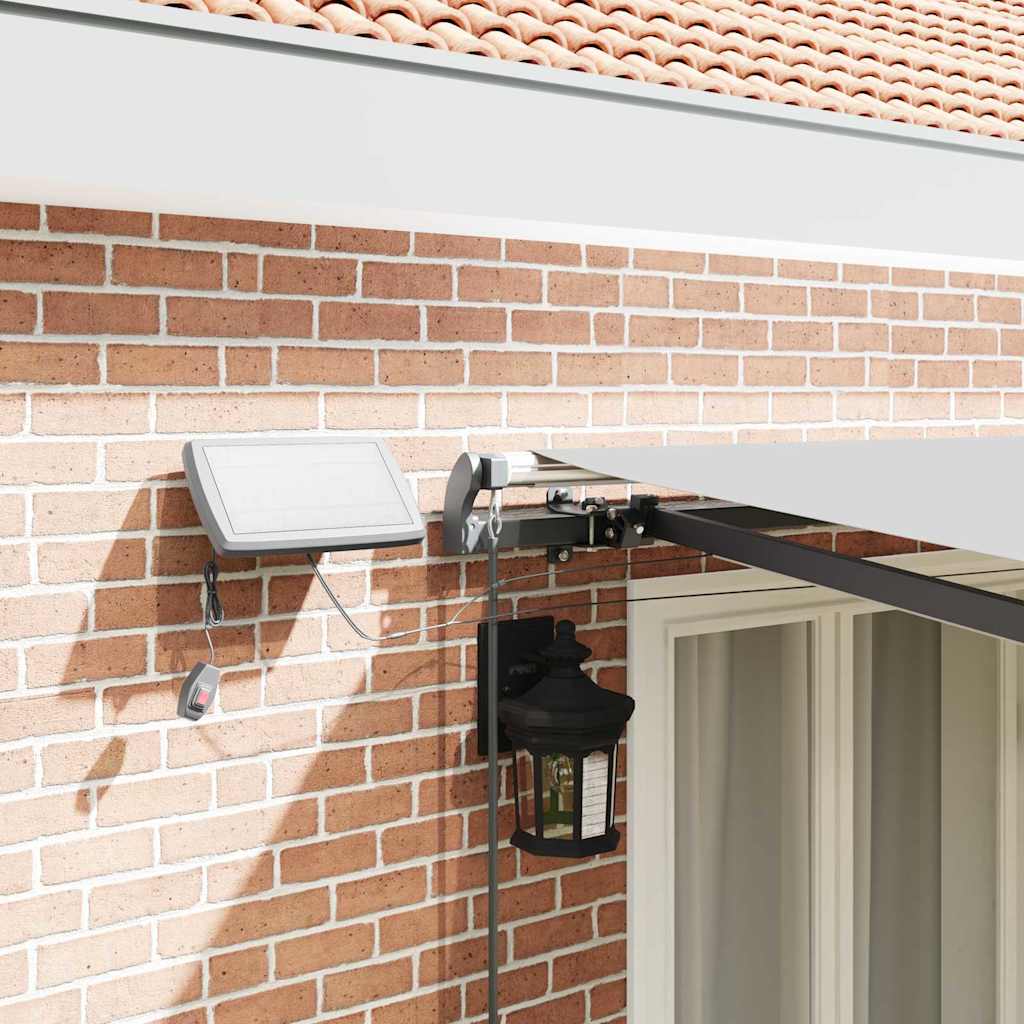 Awning Frame Manual Anthracite 400 x 350 cm Aluminium