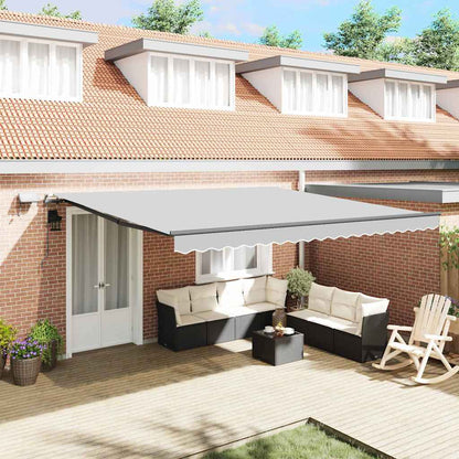 Awning Frame Manual Anthracite 400 x 350 cm Aluminium