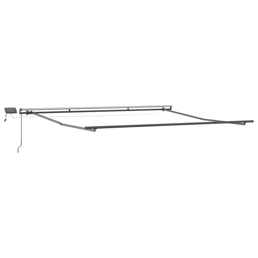Awning Frame Manual Anthracite 450 x 350 cm Aluminium