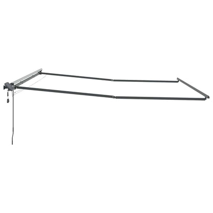 Awning Frame Manual Anthracite 450 x 350 cm Aluminium