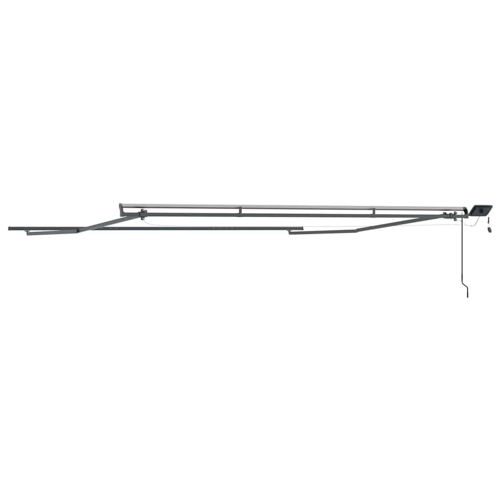 Awning Frame Manual Anthracite 500 x 350 cm Aluminium
