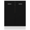 Bottom Cabinet Black 60x46x81.5 cm Engineered Wood