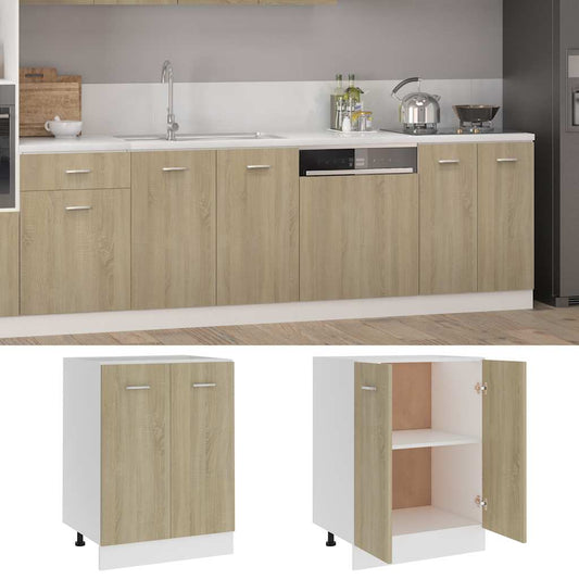 Bottom Cabinet | Sonoma oak | Engineered wood | Medium | Bottom Cabinet