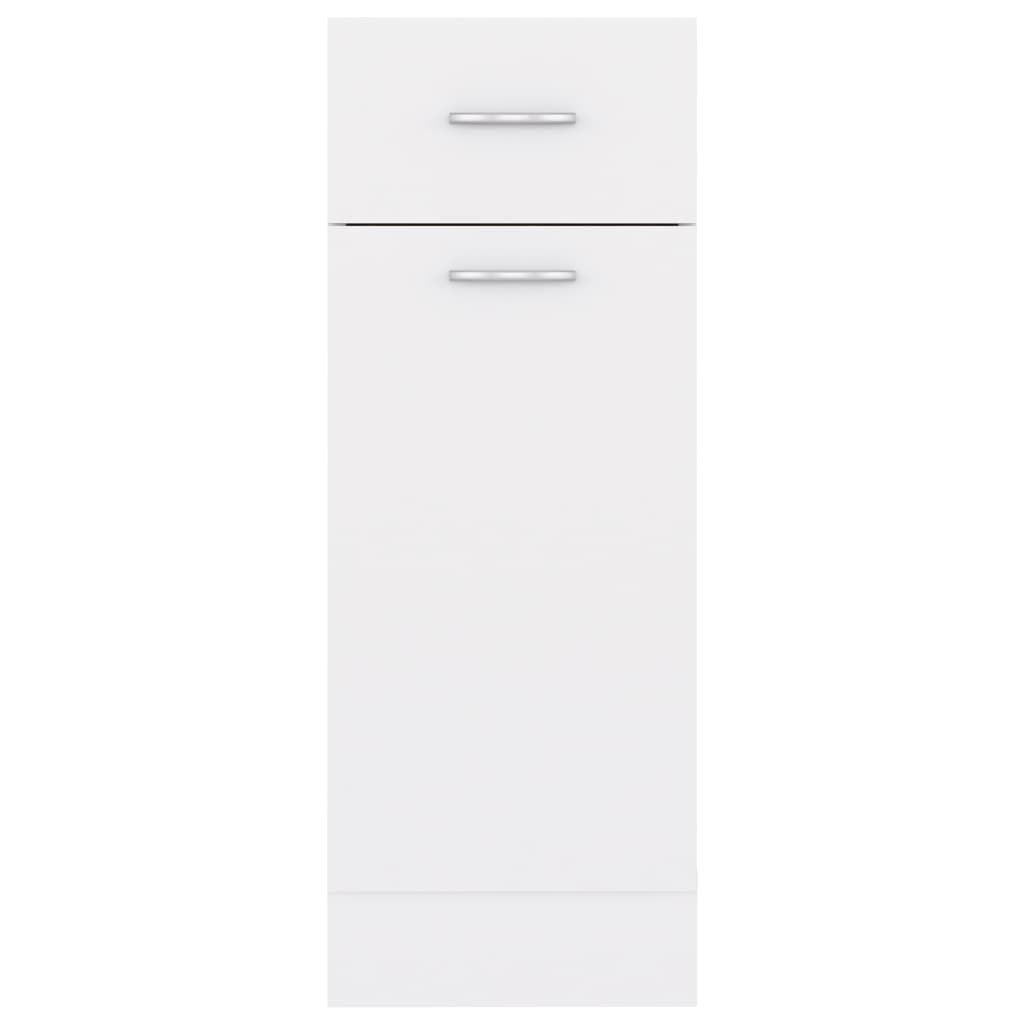 Drawer Bottom Cabinet Lyon White 30x46x81.5 cm Engineered Wood