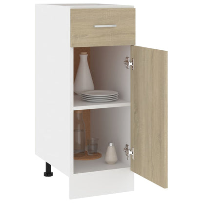 Drawer Bottom Cabinet Lyon Sonoma Oak 30x46x81.5 cm Engineered Wood