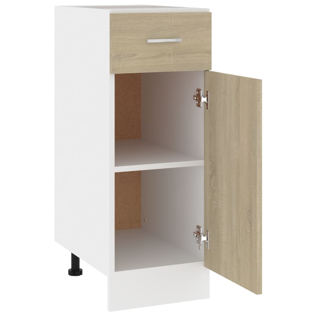Drawer Bottom Cabinet Lyon Sonoma Oak 30x46x81.5 cm Engineered Wood