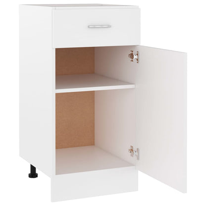 Drawer Bottom Cabinet Lyon White 40x46x81.5 cm Engineered Wood
