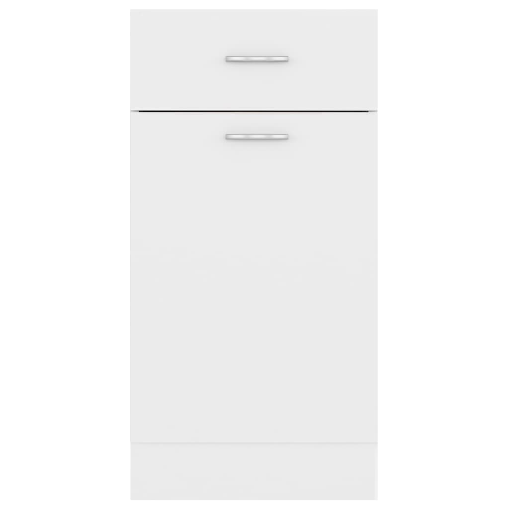 Drawer Bottom Cabinet Lyon White 40x46x81.5 cm Engineered Wood