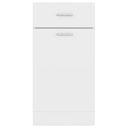 Drawer Bottom Cabinet Lyon White 40x46x81.5 cm Engineered Wood