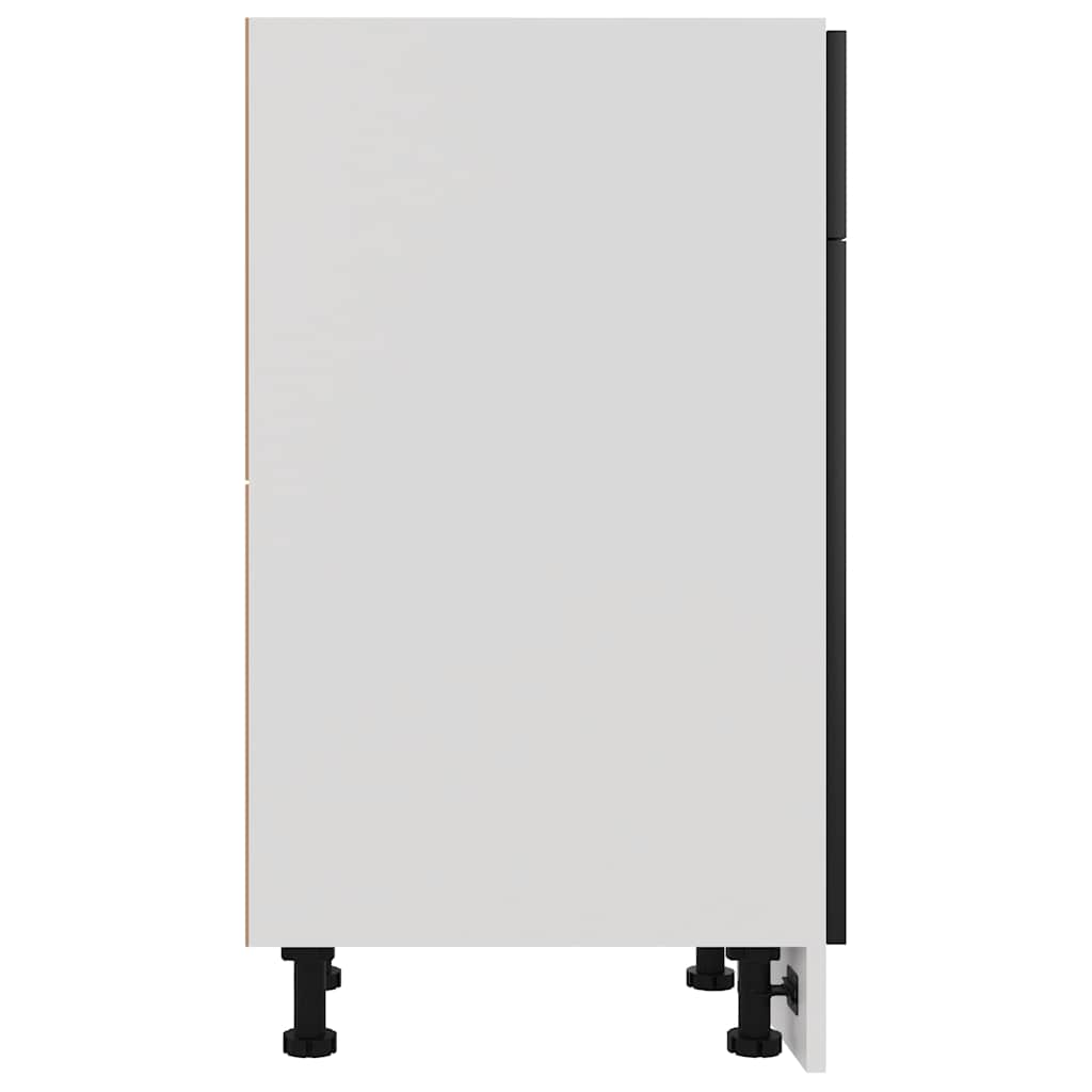 Drawer Bottom Cabinet | Black | Engineered wood | 50 x 46 x 81.5 cm