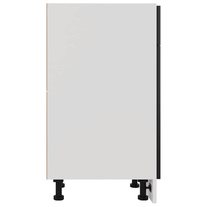 Drawer Bottom Cabinet | Black | Engineered wood | 50 x 46 x 81.5 cm