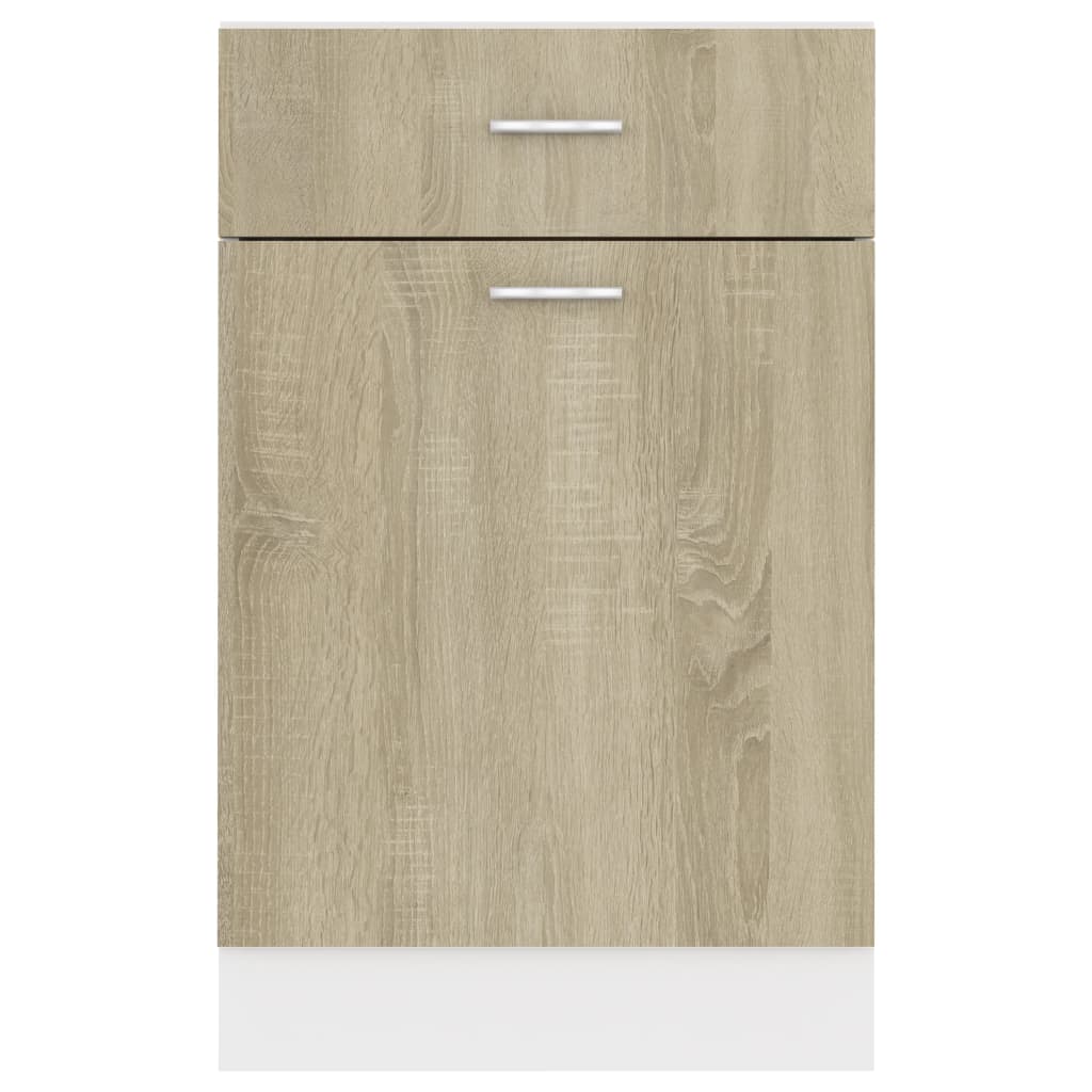 Drawer Bottom Cabinet Lyon Sonoma Oak 50x46x81.5 cm Engineered Wood