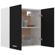 Hanging Cabinet Black 60x31x60 cm Engineered Wood