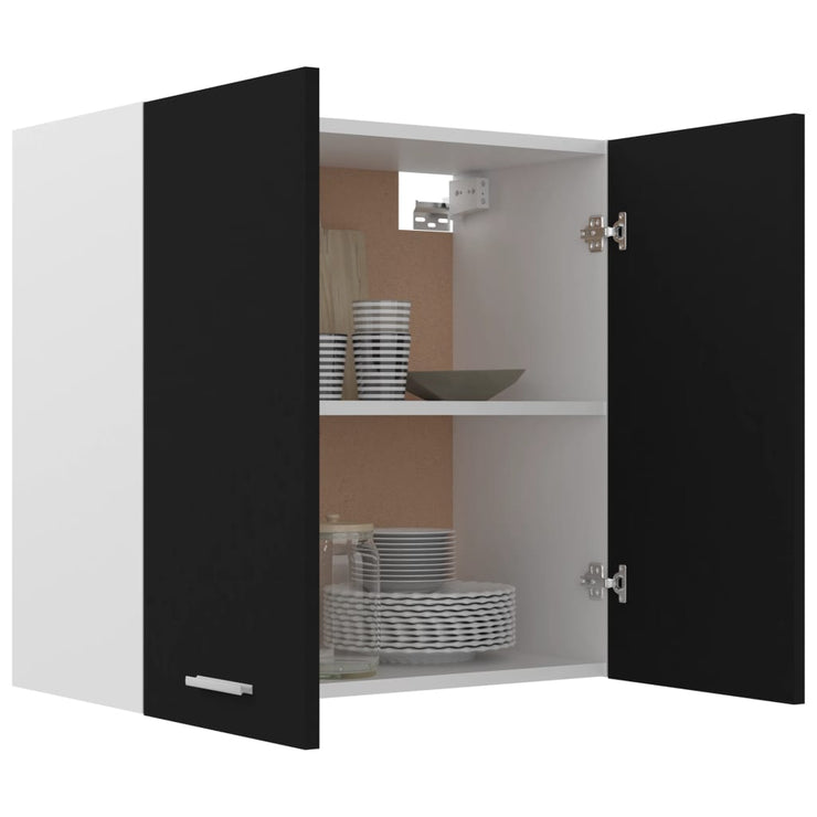 Hanging Cabinet Black 60x31x60 cm Engineered Wood