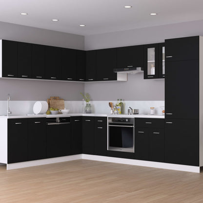 Hanging Cabinet Lyon Black 80x31x60 cm Engineered Wood