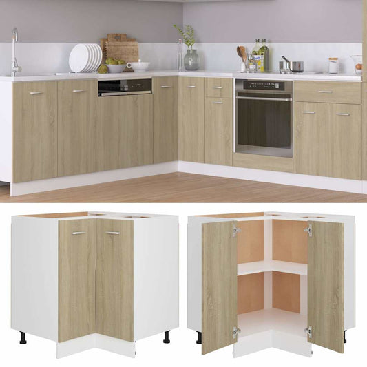 Corner Bottom Cabinet | Sonoma oak | Engineered wood