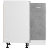Corner Bottom Cabinet Lyon Concrete Grey 75.5x75.5x81.5 cm Engineered Wood