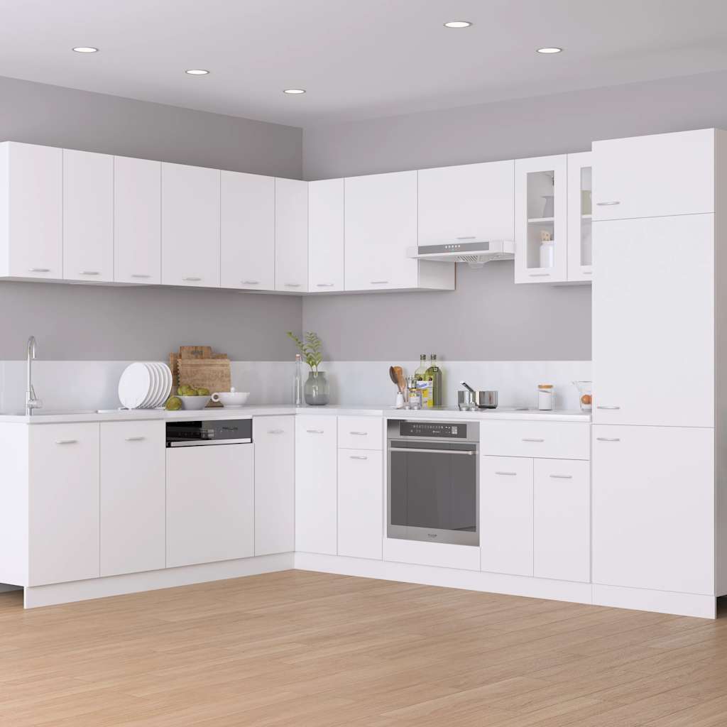 Oven Cabinet Lyon White 60x46x81.5 cm Engineered Wood