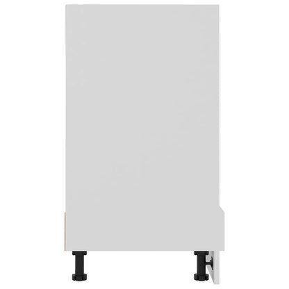 Oven Cabinet Lyon White 60x46x81.5 cm Engineered Wood