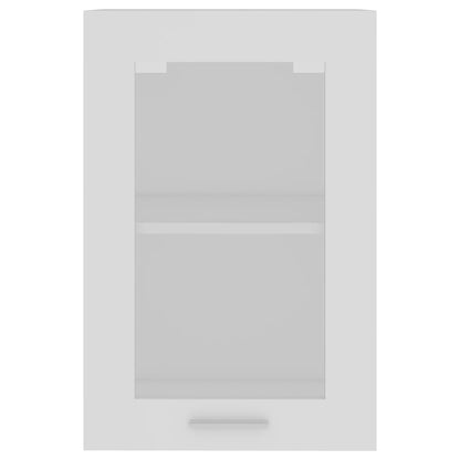 Hanging Glass Cabinet Lyon White 40x31x60 cm Engineered Wood