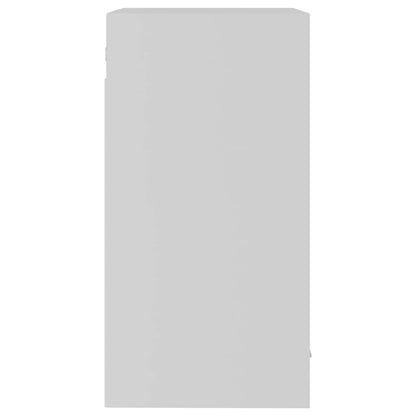 Hanging Glass Cabinet Lyon White 40x31x60 cm Engineered Wood