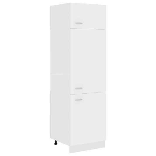 Fridge Cabinet | White | Engineered wood | Large | Fridge Cabinet