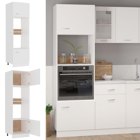 Microwave Cabinet | White | Engineered wood | Standard