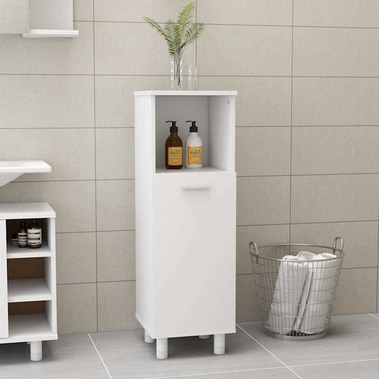 Bathroom Cabinet | White | Engineered wood | 30 x 30 x 95 cm